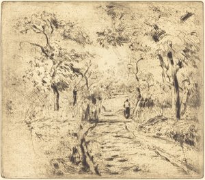在埃纳里的田野上（Dans les champs, a Ennery）。 作者 卡米尔·毕沙罗