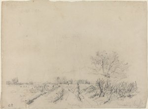 Montmorency路，约1850160年。 作者 卡米尔·毕沙罗