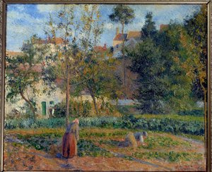 Vegetable garden at the Hermitage, Pontoise Painting by Camille Pissarro (1830-1903) 1879 Sun. 0,55x0,65 m Paris, musee d