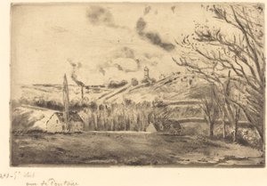 蓬图瓦兹景观（Vue de Pontoise） 作者 卡米尔·毕沙罗