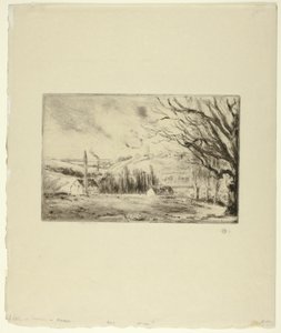 蓬图瓦兹风景 作者 卡米尔·毕沙罗