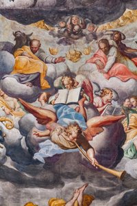 天使奏乐，最后的审判细节（壁画） 作者 卡米洛·普罗卡西尼（Camillo Procaccini）