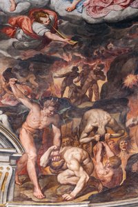 最后的审判》，细节（壁画） 作者 卡米洛·普罗卡西尼（Camillo Procaccini）
