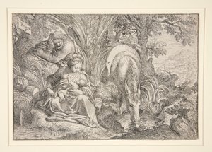 飞往埃及途中的休息 作者 卡米洛·普罗卡西尼（Camillo Procaccini）