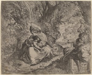 逃往埃及的其余部分 作者 卡米洛·普罗卡西尼（Camillo Procaccini）