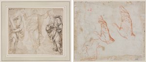 变容（正面）；手的研究（背面） 作者 卡米洛·普罗卡西尼（Camillo Procaccini）