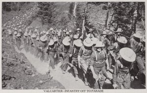 Val Cartier-1915年步兵阅兵式（黑白照片） 作者 加拿大摄影师