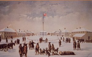 加拿大的里尔叛乱，1869年里尔攻占的加里堡，19世纪末（布面油画