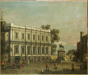 1754年在白厅的建筑物随想 作者 乔瓦尼·安东尼奥运河（Canaletto）
