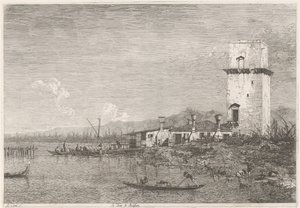 马尔盖拉之塔
现有和发明场所的景观（系列名称）
Vedute altre prese da i Luoghi altre ideate da Antonio Canal（系列标题） 作者 约瑟·史密斯