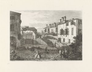 Le porte del Dolo（物品上的标题）
现有的和想象中的地方的景观（系列名称）
Vedute altre prese da i Luoghi altre ideate da Antonio Canal（系列标题） 作者 约瑟·史密斯