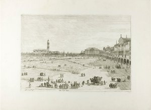 Prà della Valle，来自 Vedute 作者 卡纳莱托