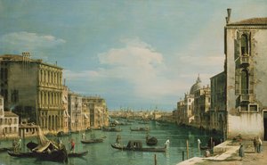 威尼斯大运河从Campo di San Vio向东看 作者 乔瓦尼·安东尼奥运河（Canaletto）