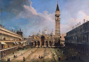 威尼斯圣马可广场（Piazza San Marco），约1723-1724年 作者 乔瓦尼·安东尼奥运河（Canaletto）
