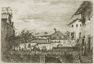 露台，来自 Vedute 作者 Canaletto