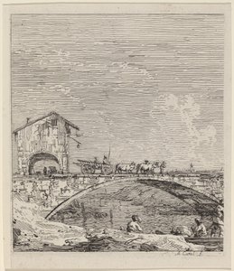 马车过桥》，约1735-1746。
