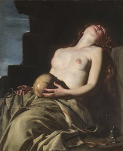 忏悔的抹大拉的玛丽，1626-1627。 作者 坎拉西