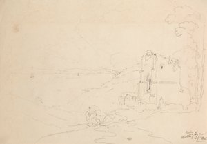 沃尔顿教堂遗址，克利夫登，1845 年 9 月 6 日 作者 船长托马斯黑斯廷斯