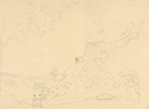 怀特岛山坡堡垒草图 作者 船长托马斯黑斯廷斯