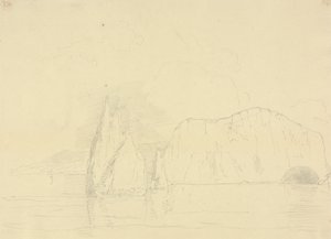 怀特岛针尖和淡水悬崖 作者 船长托马斯黑斯廷斯