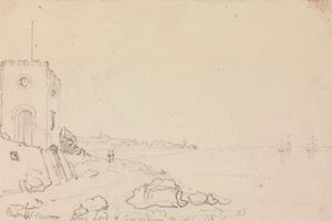 西考斯 (West Cowes)，来自亨利·西摩勋爵 (Lord Henry Seymour) 的浴场，1825 年 10 月 作者 船长托马斯黑斯廷斯