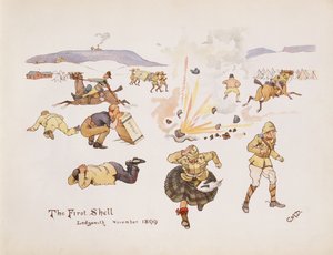 The First Shell，Ladysmith，1899年，来自莱迪史密斯的Leaguer，1900年