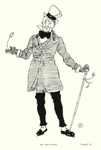 狄更斯人物：米考伯先生（石版画）