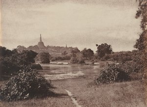 仰光《湖边风景》，1855年。 作者 林奈·特里普船长