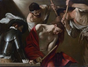 德语: Dornenkrönung Christi 披荆斩棘 作者 卡拉瓦乔