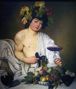 意大利语: Bacco Bacchus 作者 卡拉瓦乔
