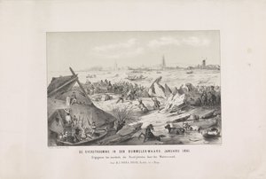 博梅勒尔瓦德的洪水。1861 年 1 月（标题见实物） 作者 BJ多纳皮克