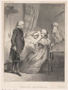 法国伊丽莎白在病人床边 作者 Carel Christiaan Antony Last