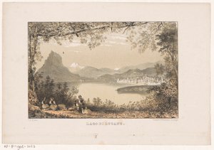 卢加诺湖景
卢加诺湖 作者 P. Blommers (Steendrukkerij van)