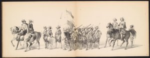 莱顿学生的化妆舞会，1850 年（图版 10）
1629 年弗雷德里克-亨德里克在埃尔托根博斯的演出：1850 年 6 月 11 日莱顿学院 H.H. 学生的化装舞会（实物上的系列标题）
