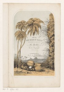 热带风景 艾达·菲佛 (Ida Pfeiffer) 的封面页，《我的第二次环游世界》，1856 年