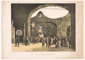 1855 年阿姆斯特丹的弗拉斯卡蒂大厅
1855 年博览会期间阿姆斯特丹的弗拉斯卡蒂大厅（物品上有标题）