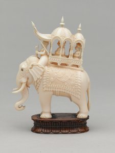 黑国王，棋子，印度，约1820年 作者 卡雷尔·雅各布斯·贝尔