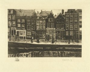 Lauriergracht 作者 Carel Lodewijk Dake（艺术家签名）