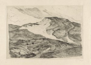 妇女撒网的沙丘景观 作者 Carel Nicolaas Storm van 的 Gravesande （有艺术家签名）