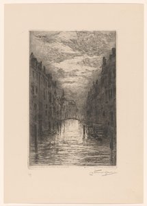 运河在多德雷赫特晚上 多德雷赫特。 Canal, effet de soir（原标题）