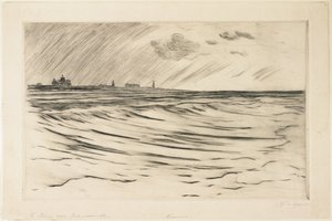 海洋冲浪 作者 卡雷尔·尼古拉斯·暴风范的格雷夫桑德