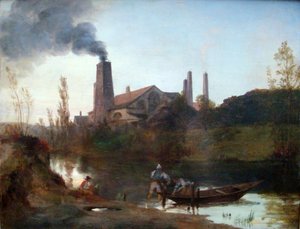 德语："Walzwerk Neustadt-Eberswalde "或 "Eberswalde 附近的轧钢厂" Neustadt-Eberswalde 轧钢厂 作者 卡尔布莱臣