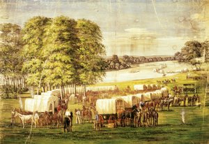 先驱们穿越内布拉斯加平原 作者 卡尔·克里斯蒂安·安东·克里斯滕森