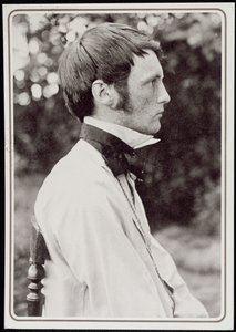 Heinrich Vogeler（1872-1942）1898年的肖像（bw照片）