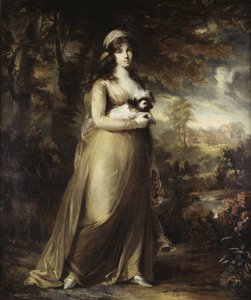 Portrait of the opera singer Teresa Vandoni, by Breda, Carl Frederik von (1759-1818). Oil on canvas