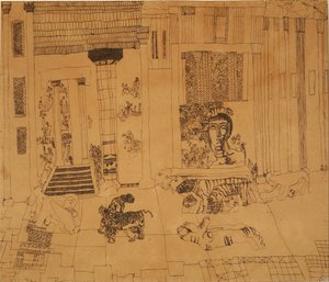 无题（皇帝雕像与老虎宫）