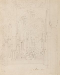 西西里岛：Cappella Palatina，巴勒莫，1850年 作者 卡尔·弗里德里希·海因里希·维尔纳
