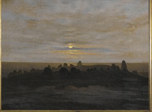 德国吕根岛上的石器时代堤坝（布面油画）