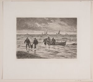 渔获物被运上岸 作者 Carl Locher