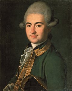 剧作家的肖像亚历山大·安德烈耶维奇·沃尔科夫（Alexander Andreyevich Volkov）1736-1788，1768年